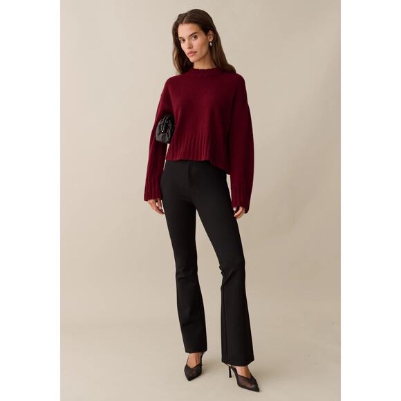 Few Moda Perla Merino Wool Sweater - S - Red - New without tags - Picture 2 of 4